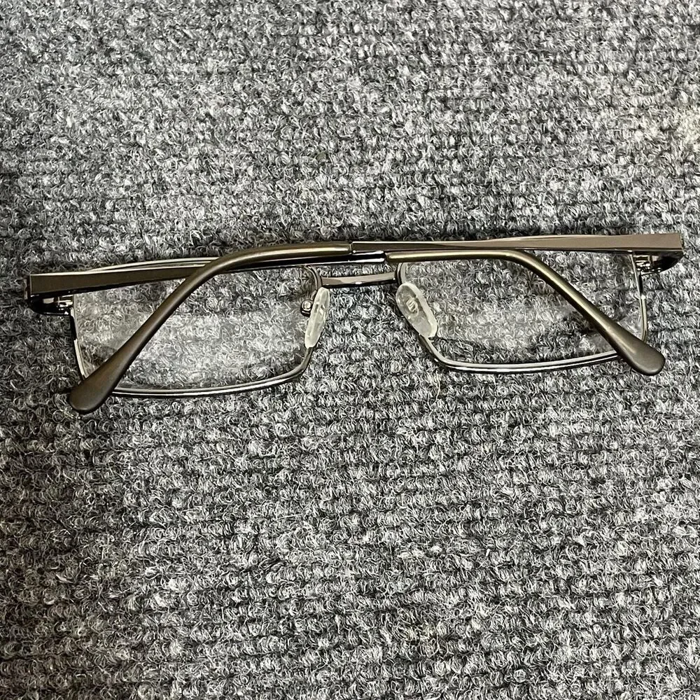GM Fission 003 Eyeglass Frames 54-17-140 Gunmetal Metal Rectangular Unisex